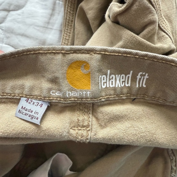 Carhartt Men's Cargo Pants - Khaki loose fit 42x34 - Picture 8 of 8
